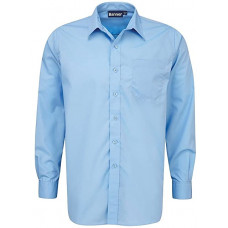 Boys Shirt Blue Long Sleeve (pack of 2)